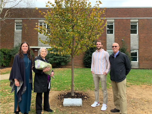Members of Mr. Giffin’s family, (left to right), his daughter Debora, his wife Marcia, grandson Mickey, and son-in-law Joseph